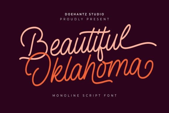 Beautiful Oklahoma: Elevate Your Brand with This Elegant Font