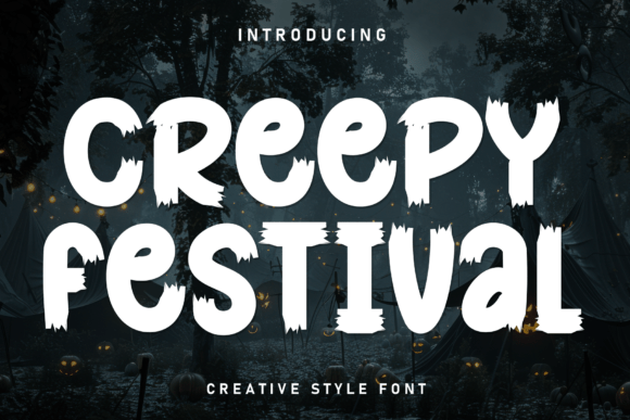 Creepy Festival Typography: A Cozy, Handwritten Design Essential
