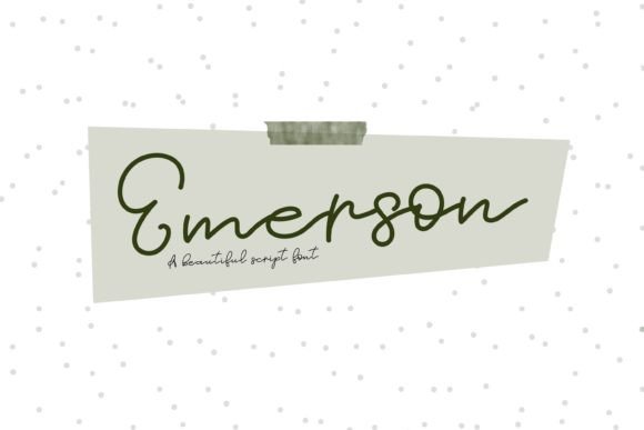 Discover Emerson: A Script Font for Elegant Branding
