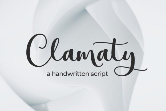 Discover the Elegance of the Clamaty Script Font