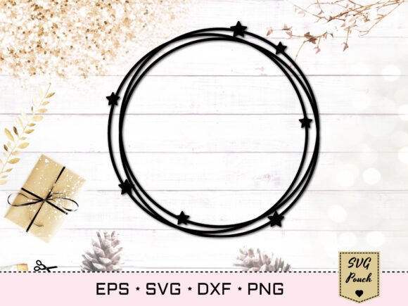 Elevate Designs with a Circle Monogram Frame SVG