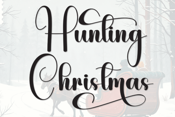 Hunting Christmas: A Font for Festive Design Charm