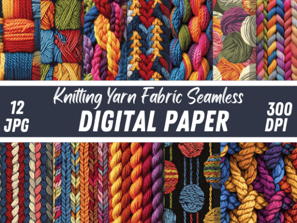 Knitting Yarn Fabric Textiles: A Digital Design Asset