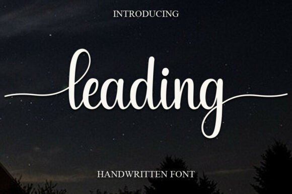 Leading: The Sweet Cursive Font for Elegant Design
