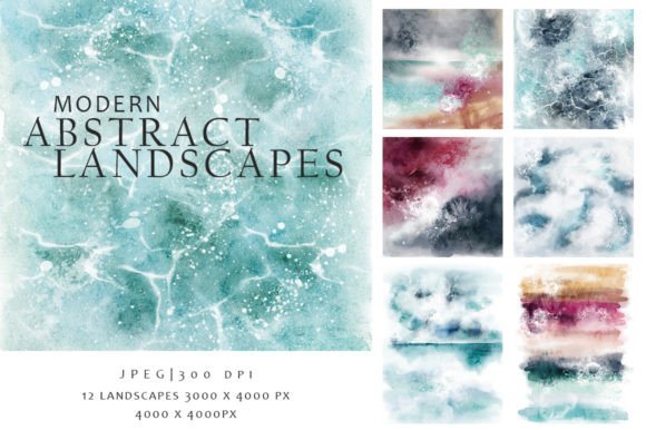 Modern Abstract Landscapes: Elevate Your Visual Design