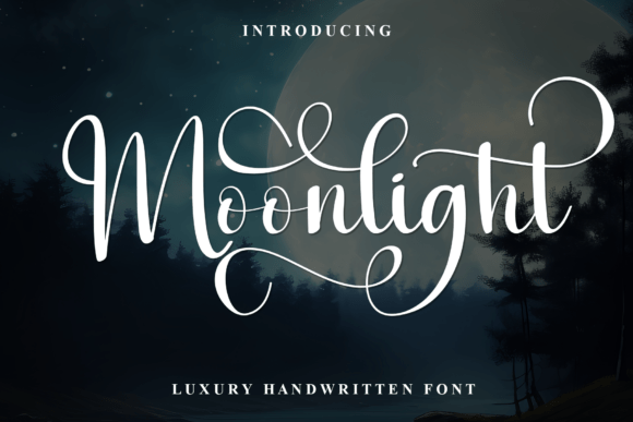 Moonlight: A Celestial Typeface for Luxury Design