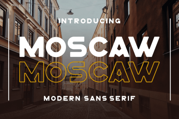 Moscaw: Elevating Modern Design with Elegant Typography