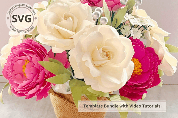 Potted Paper Roses & Peony Flower: A Designer's Guide