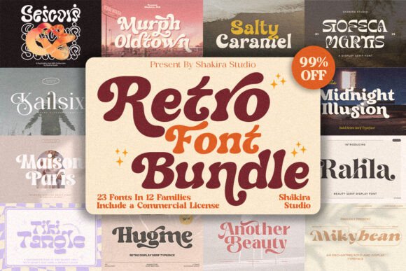 Retro Bundle Collection: A Designer's Toolkit for Timeless Style