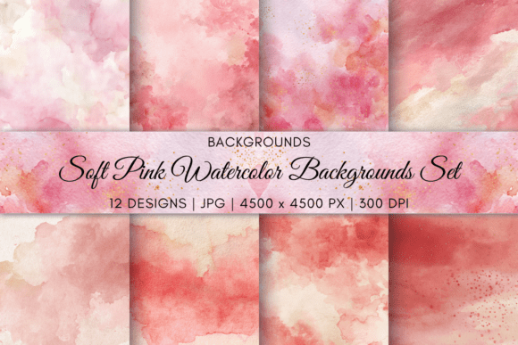 Soft Pink Watercolor Backgrounds: A Designer's Asset