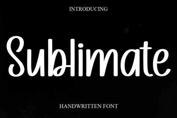 Sublimate Font: Elevating Design with Elegant Handwriting
