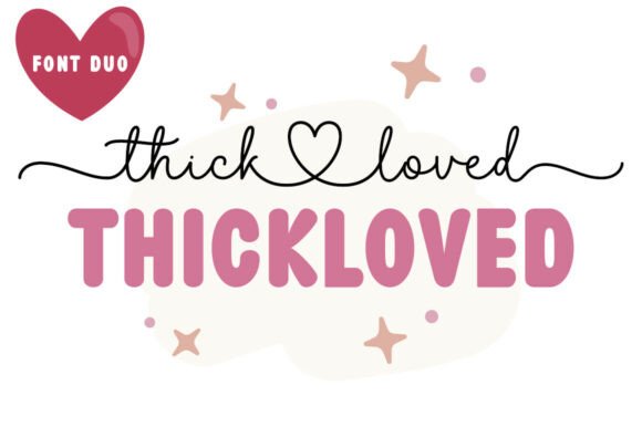 Thickloved Duo: Elevate Your Design with Handwritten Elegance