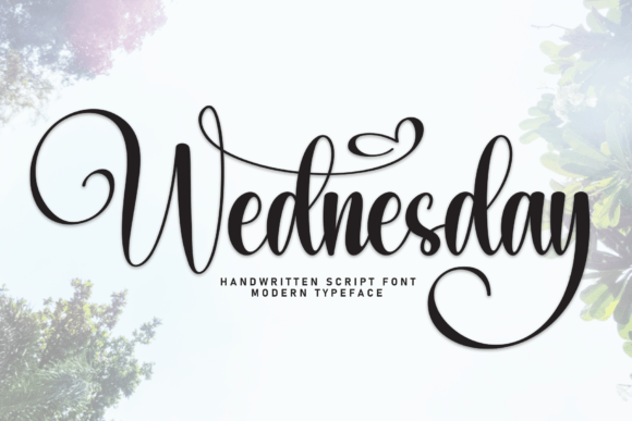 Wednesday Font: Elevate Your Designs with Elegant Script Typography