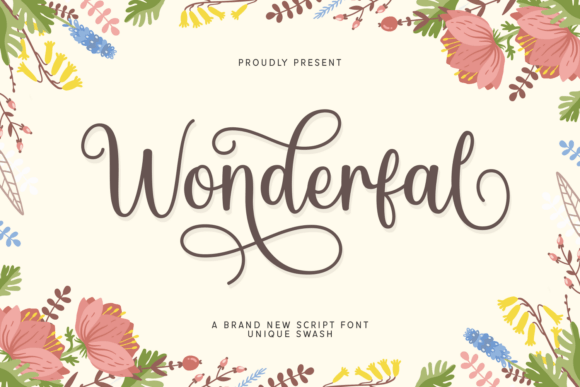 Wonderfal: A Graceful Script for Elegant Design